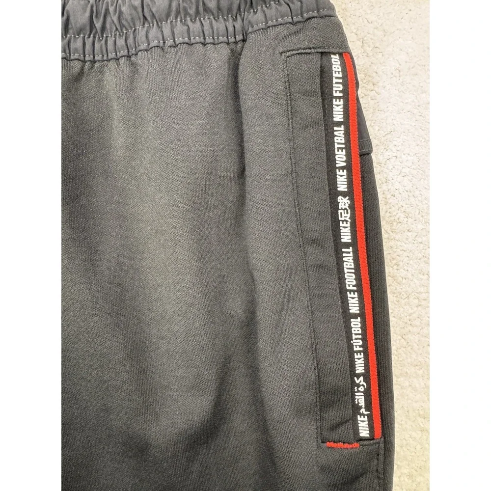 Nike F.C. Joggers Women M‎ Black Zip Ankle Pockets Drawstring Soccer DC9067-010